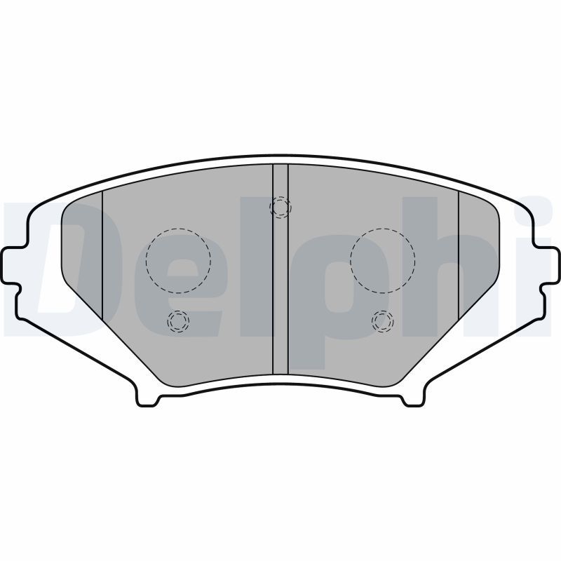 DELPHI LP1867 Brake Pad Set, disc brake