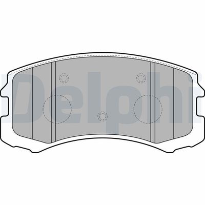 Brake Pad Set, disc brake DELPHI LP1901