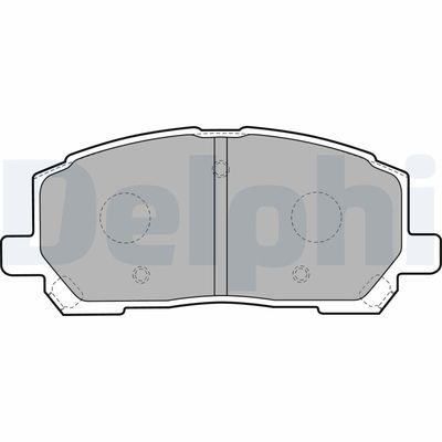 Brake Pad Set, disc brake DELPHI LP1908