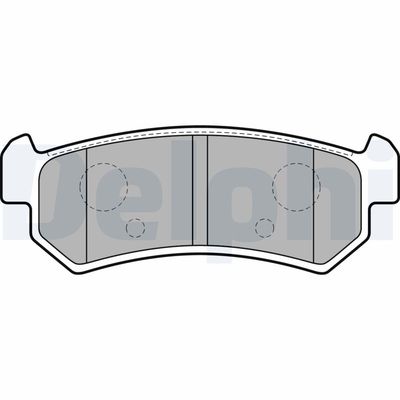 Brake Pad Set, disc brake DELPHI LP1910