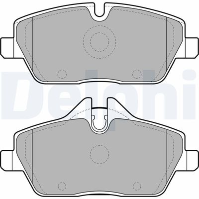 Brake Pad Set, disc brake DELPHI LP1923