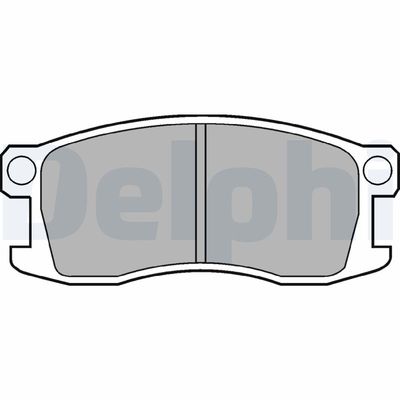 Brake Pad Set, disc brake DELPHI LP195