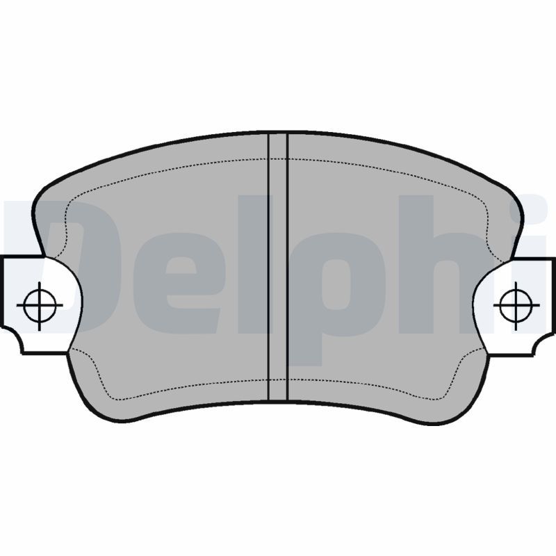 DELPHI LP197 Brake Pad Set, disc brake