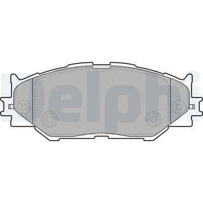 Brake Pad Set, disc brake DELPHI LP1977