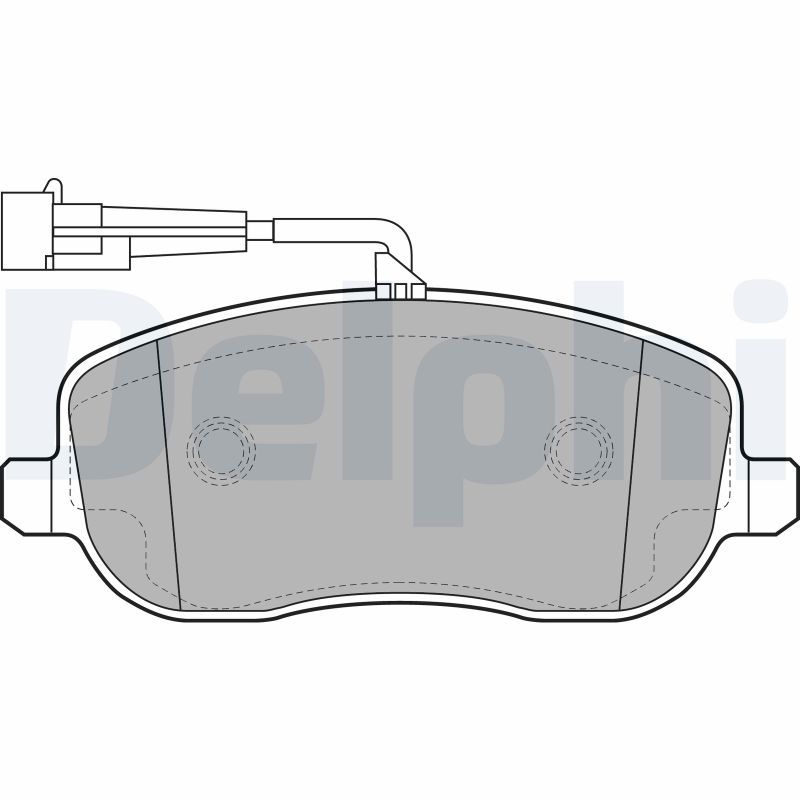 DELPHI LP2024 Brake Pad Set, disc brake