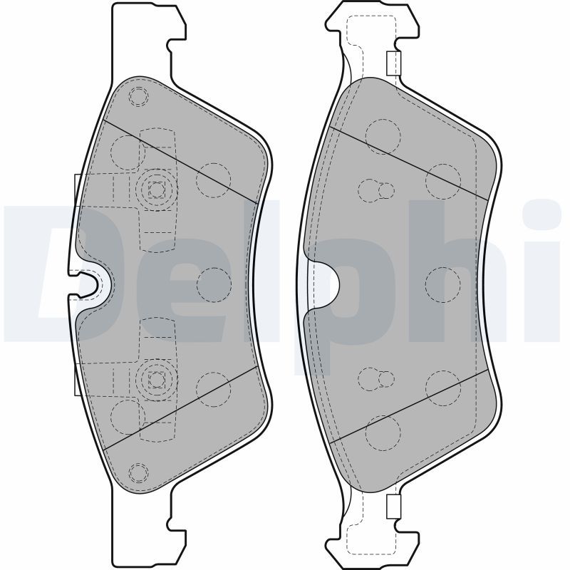 DELPHI LP2125 Brake Pad Set, disc brake