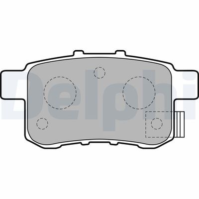 Brake Pad Set, disc brake DELPHI LP2145