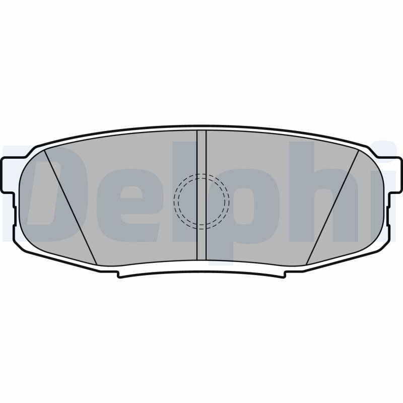 DELPHI LP2154 Brake Pad Set, disc brake