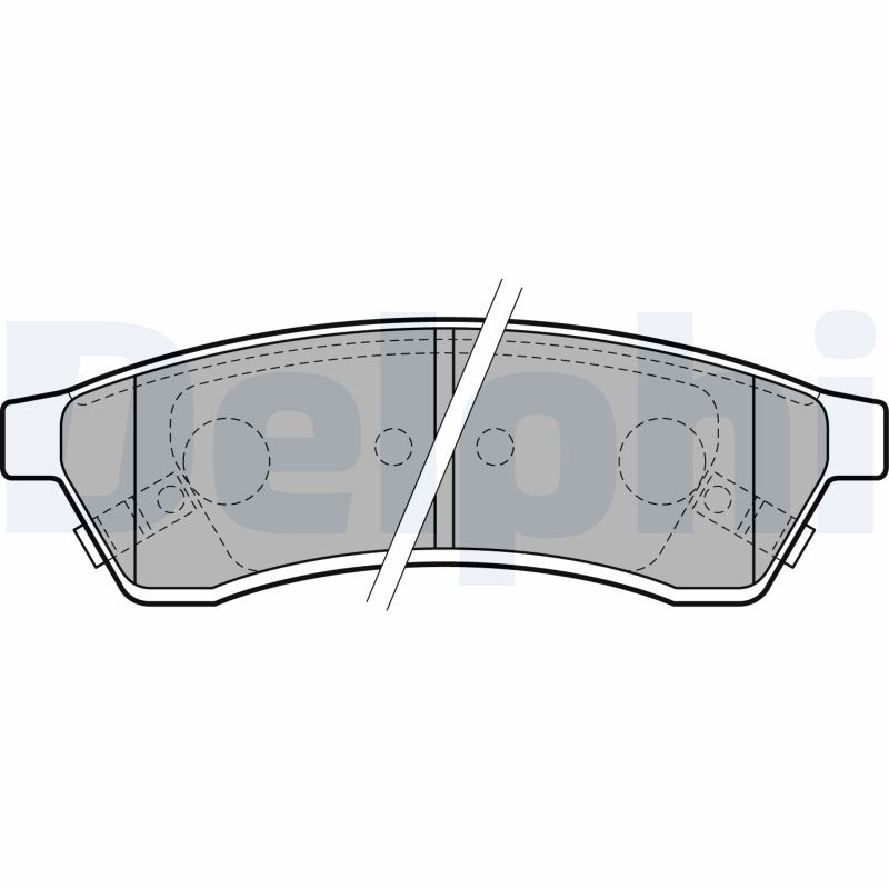 DELPHI LP2197 Brake Pad Set, disc brake
