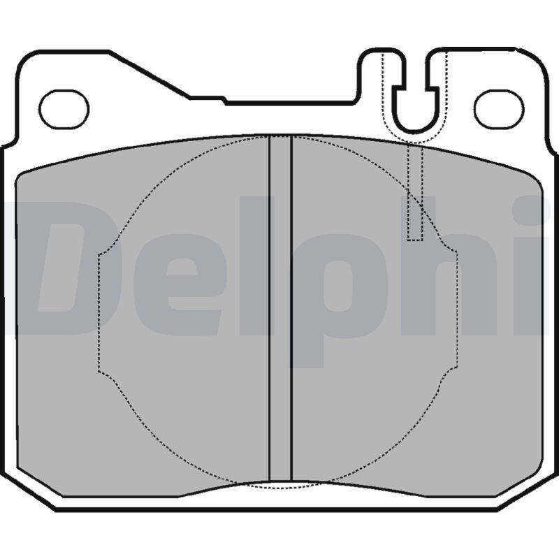 DELPHI LP221 Brake Pad Set, disc brake