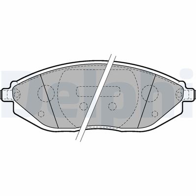Brake Pad Set, disc brake DELPHI LP2218