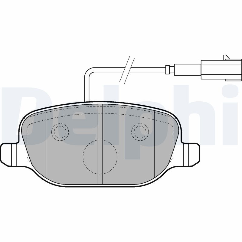 DELPHI LP2223 Brake Pad Set, disc brake