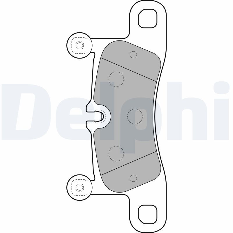 DELPHI LP2233 Brake Pad Set, disc brake