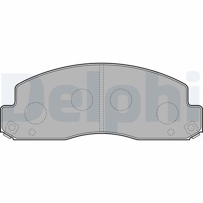 Brake Pad Set, disc brake DELPHI LP2243
