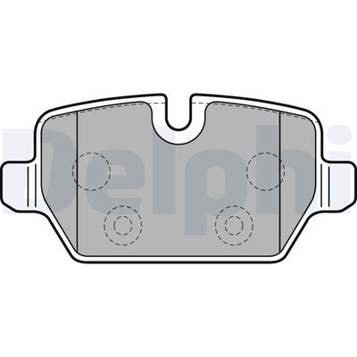 Brake Pad Set, disc brake DELPHI LP2247
