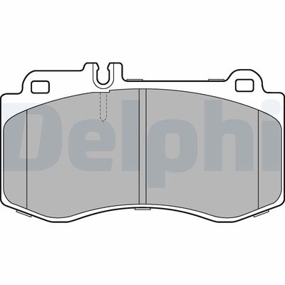 Brake Pad Set, disc brake DELPHI LP2304