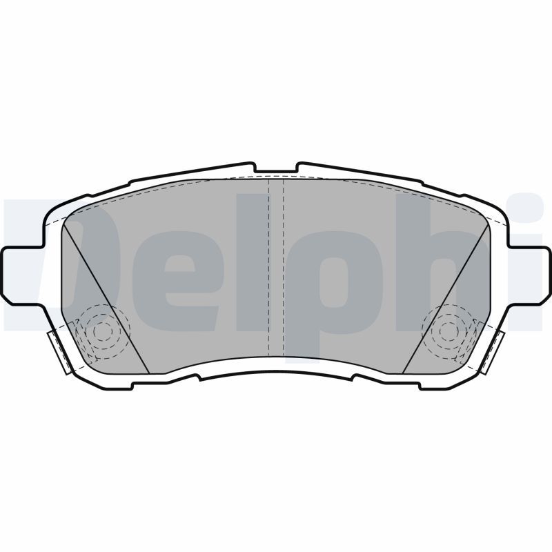 DELPHI LP2306 Brake Pad Set, disc brake