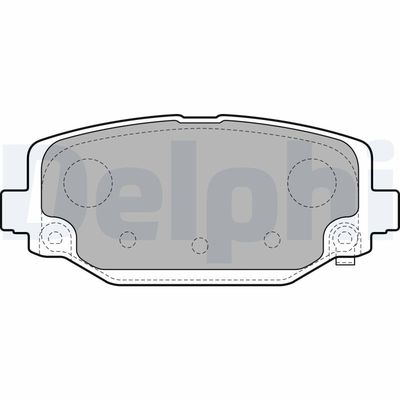 Brake Pad Set, disc brake DELPHI LP2499