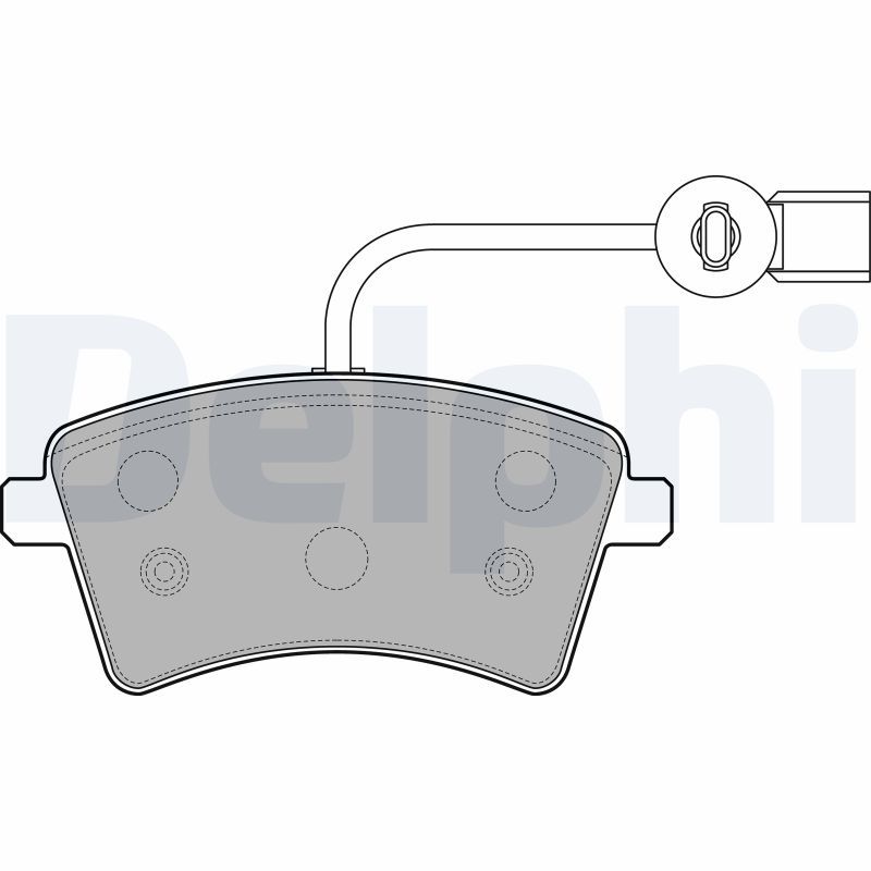 DELPHI LP2504 Brake Pad Set, disc brake