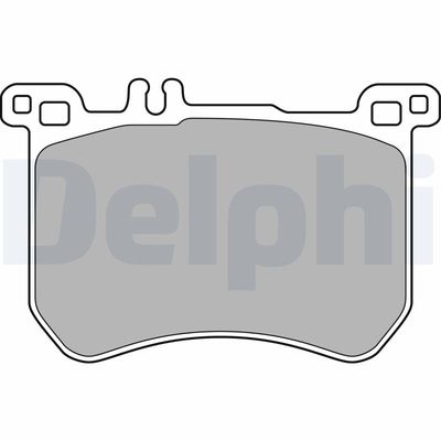 Brake Pad Set, disc brake DELPHI LP2507
