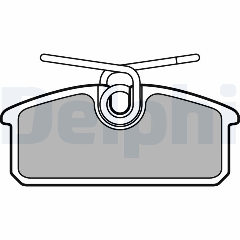 DELPHI LP3150 Brake Pad Set, disc brake