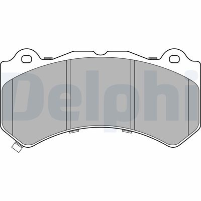 Brake Pad Set, disc brake DELPHI LP3154