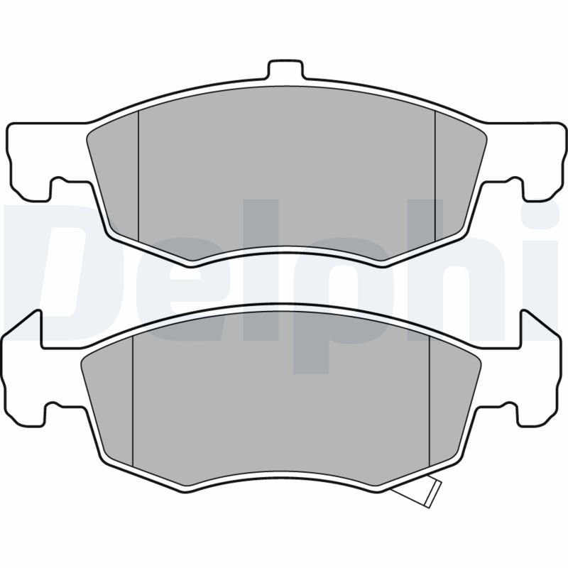 DELPHI LP3163 Brake Pad Set, disc brake
