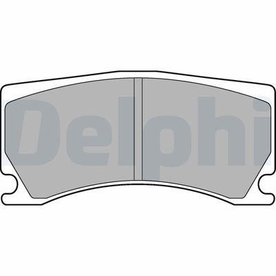 Brake Pad Set, disc brake DELPHI LP3174