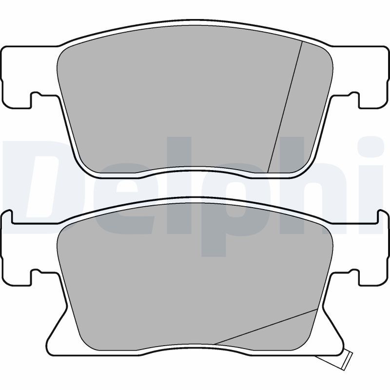 DELPHI LP3237 Brake Pad Set, disc brake