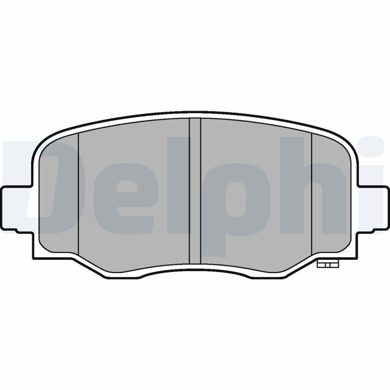 DELPHI LP3253 Brake Pad Set, disc brake