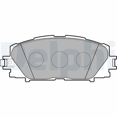 Brake Pad Set, disc brake DELPHI LP3273