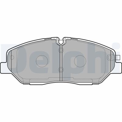 Brake Pad Set, disc brake DELPHI LP3293