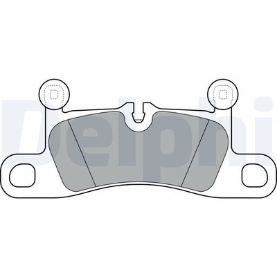 Brake Pad Set, disc brake DELPHI LP3298