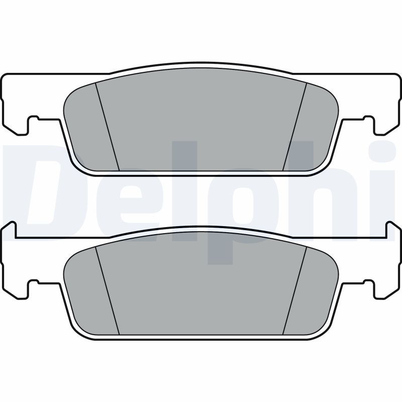 DELPHI LP3387 Brake Pad Set, disc brake