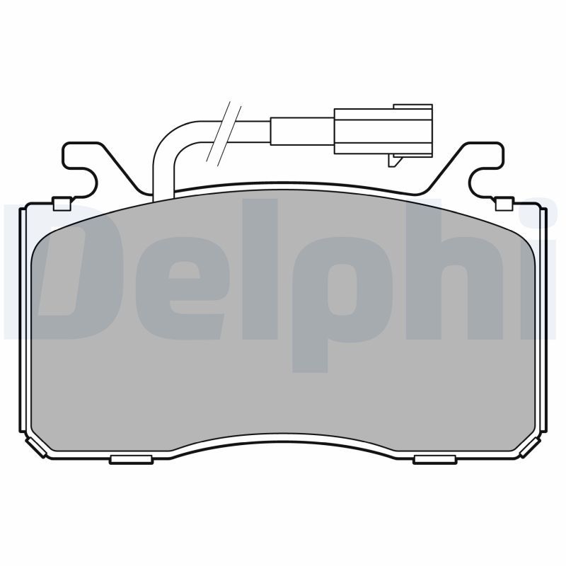 DELPHI LP3435 Brake Pad Set, disc brake