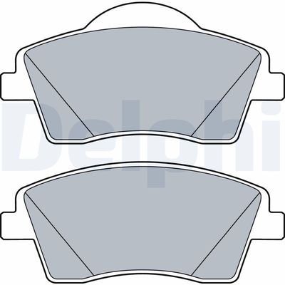 Brake Pad Set, disc brake DELPHI LP3528