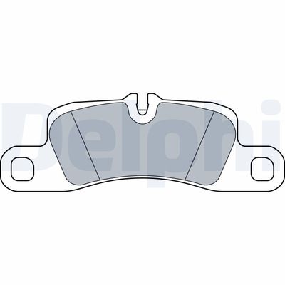 Brake Pad Set, disc brake DELPHI LP3546