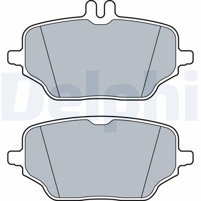 Brake Pad Set, disc brake DELPHI LP3572