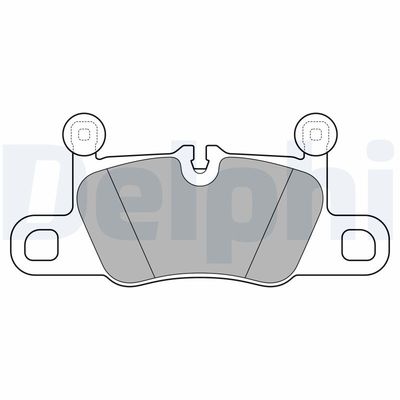 Brake Pad Set, disc brake DELPHI LP3614