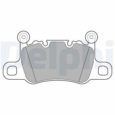 Brake Pad Set, disc brake DELPHI LP3655