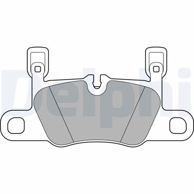 Brake Pad Set, disc brake DELPHI LP3656