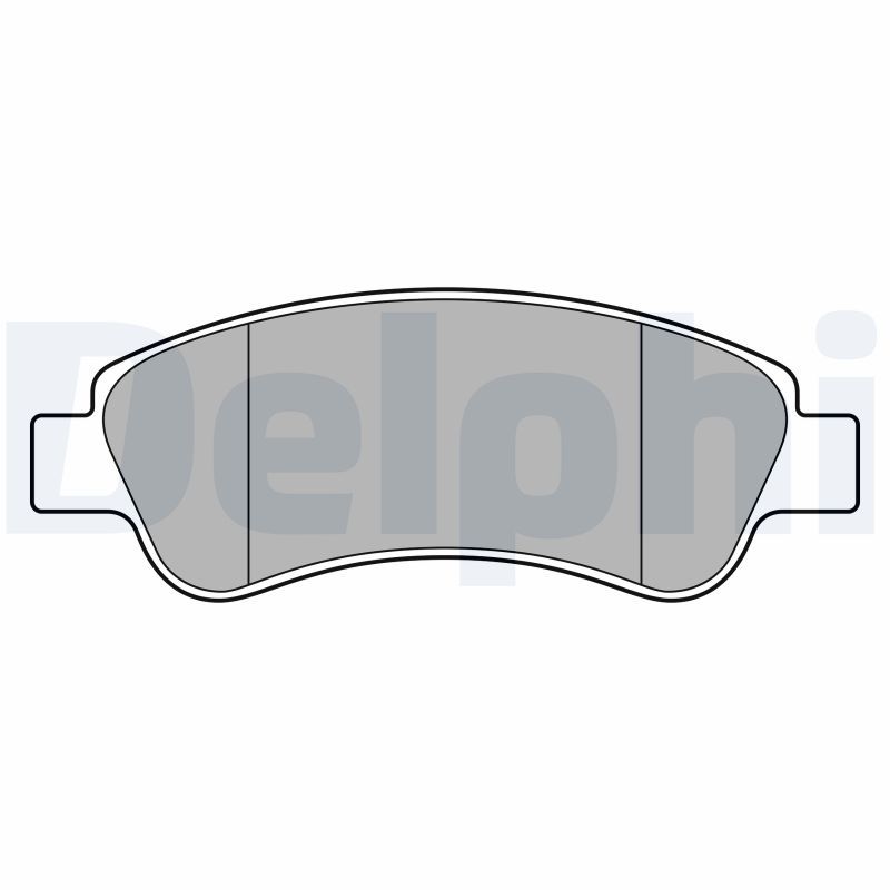 DELPHI LP3660 Brake Pad Set, disc brake