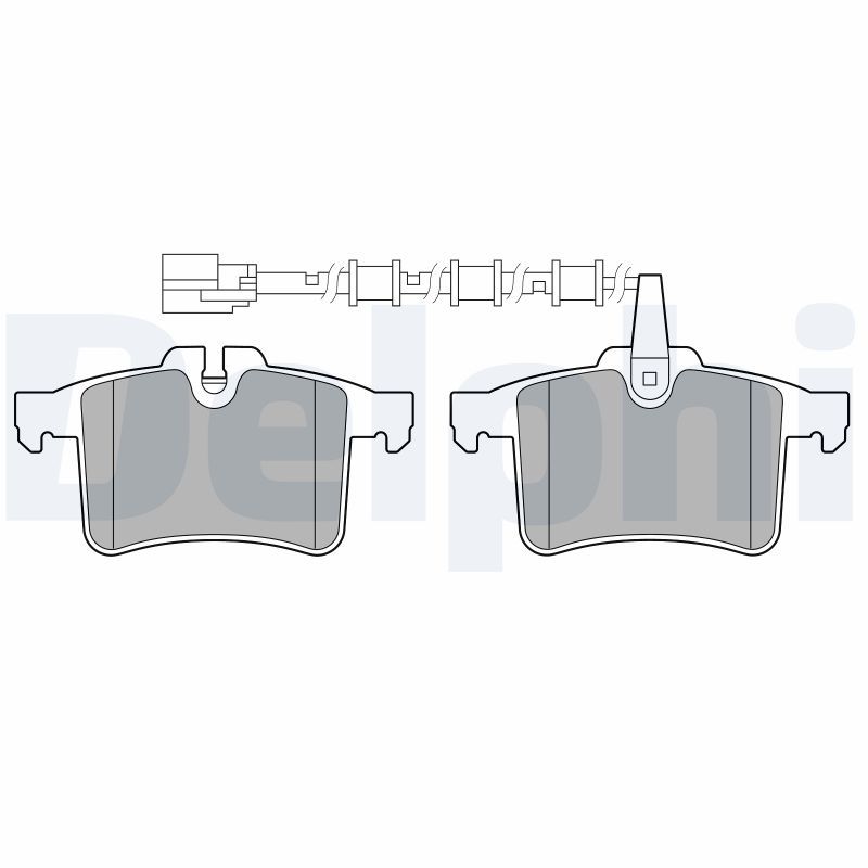 DELPHI LP3727 Brake Pad Set, disc brake