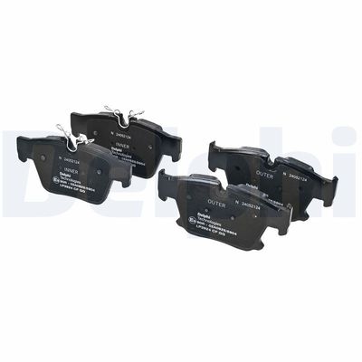 Brake Pad Set, disc brake DELPHI LP3924