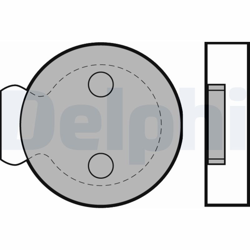 DELPHI LP422 Brake Pad Set, disc parking brake