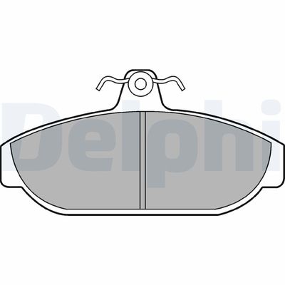 Brake Pad Set, disc brake DELPHI LP437