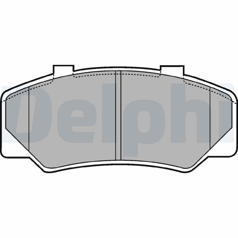 DELPHI LP438 Brake Pad Set, disc brake