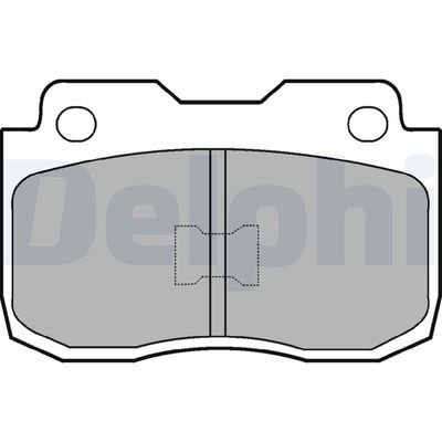 Brake Pad Set, disc brake DELPHI LP463