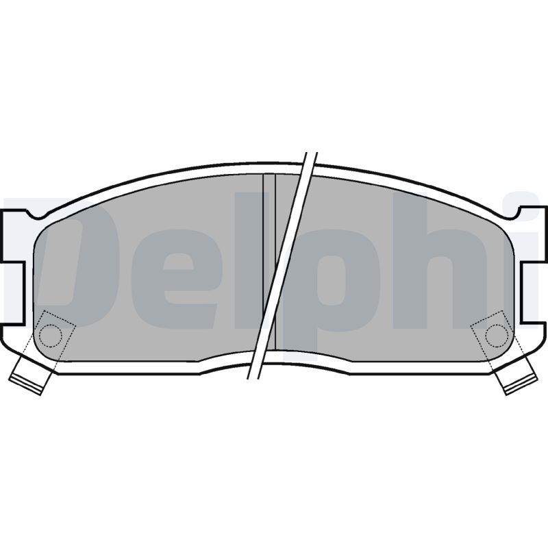 DELPHI LP530 Brake Pad Set, disc brake