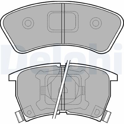 Brake Pad Set, disc brake DELPHI LP552